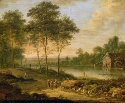 Landschaft mit einer Mühle von Johann Christian Vollerdt or Vollaert